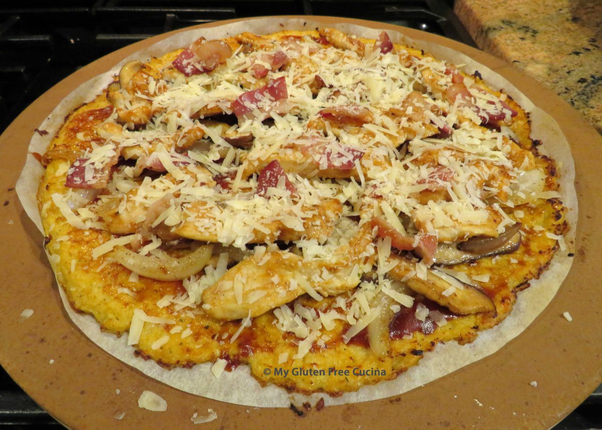 Cauliflower Pizza with BBQ Chicken – My Gluten Free Cucina