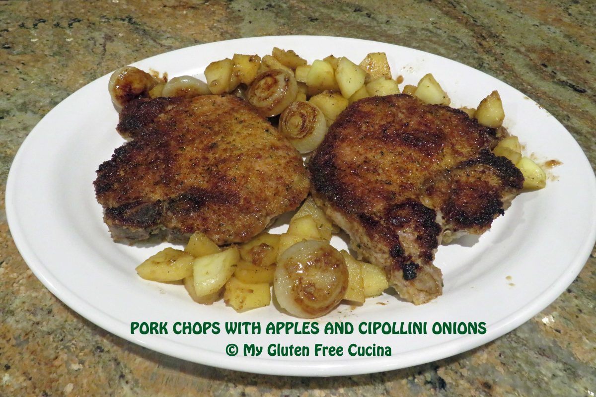 Pork Chops with Apples and Cipollini Onions