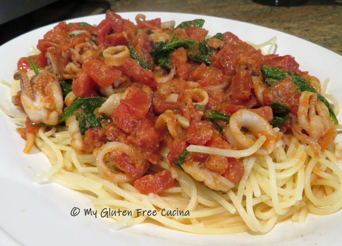Gluten Free Spaghetti with Squid Rings
