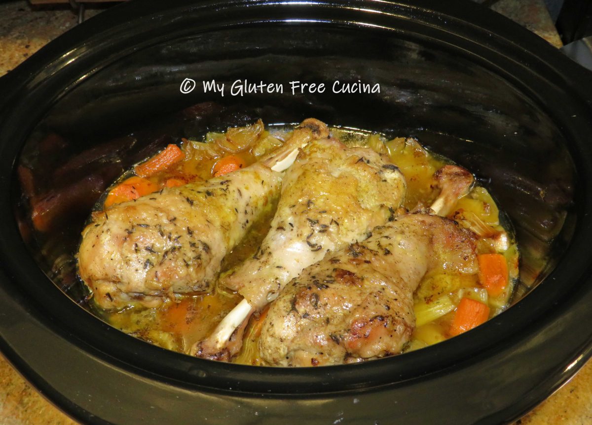 Gluten Free Crock-Pot Turkey Drumsticks