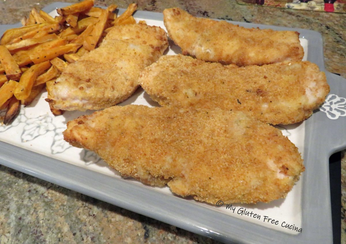 Air Fryer Turkey Cutlets with Sweet Potato Fries
