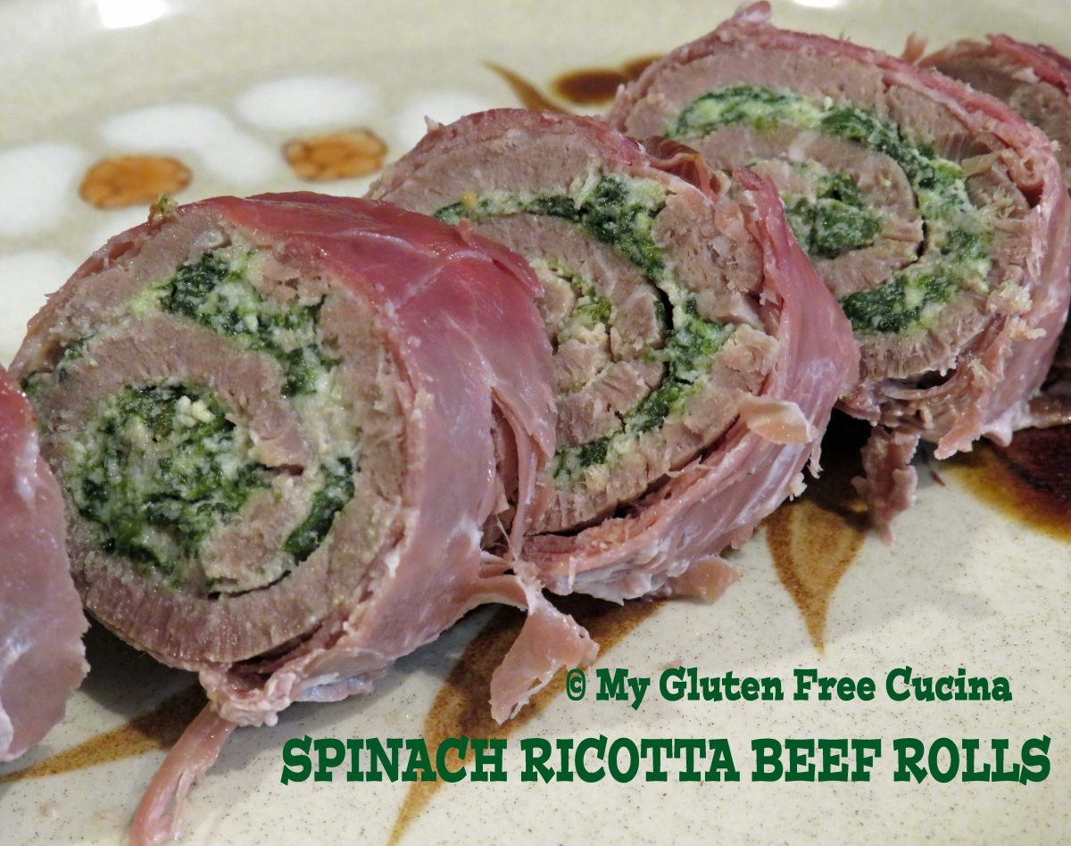 Spinach and Ricotta Beef Rolls