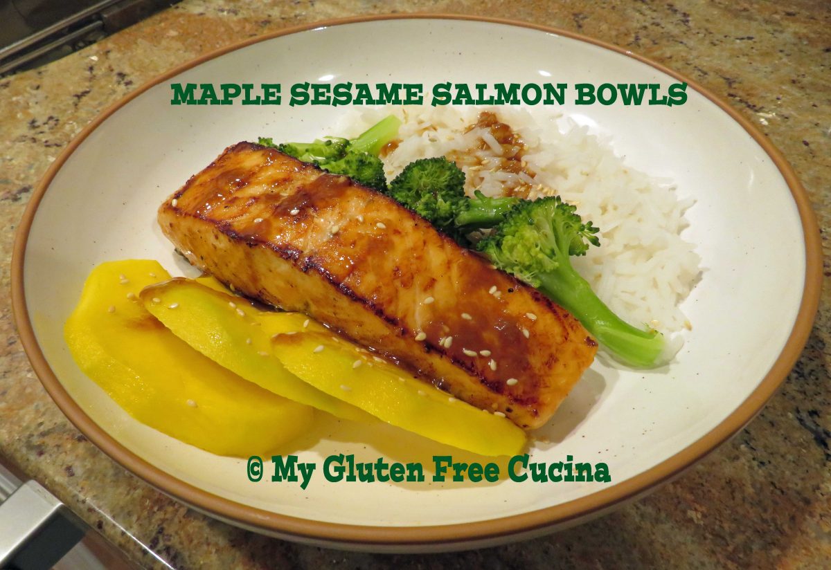 Maple Sesame Salmon Bowls