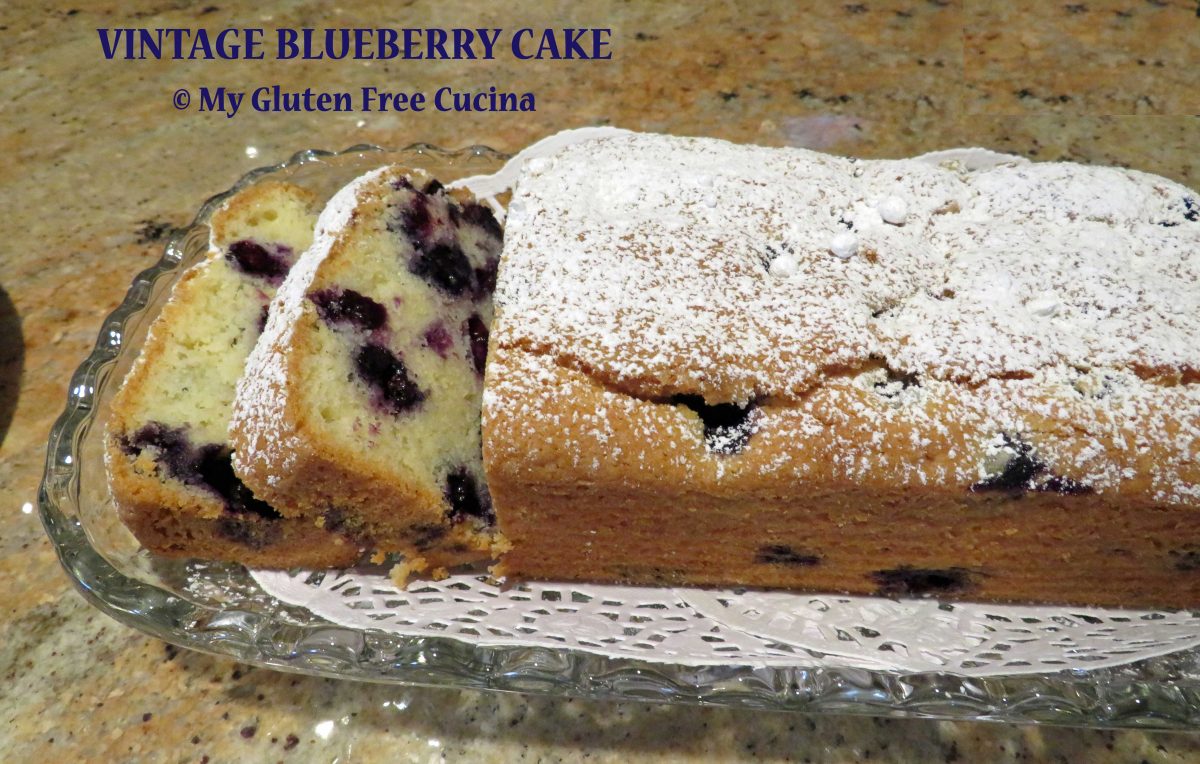 Gluten Free Vintage Blueberry Cake