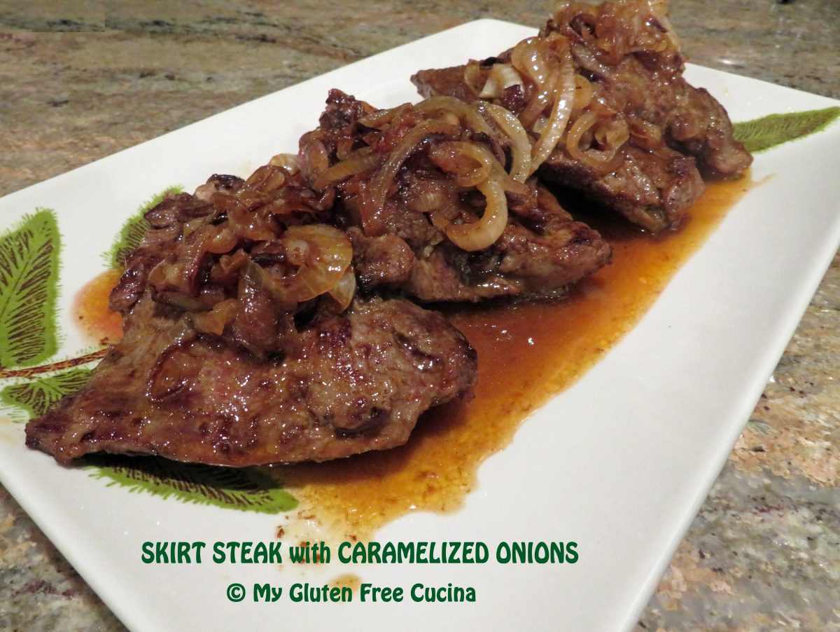 Skirt Steak with Caramelized Onions