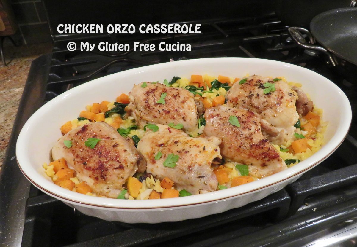 Gluten Free Chicken Orzo Casserole