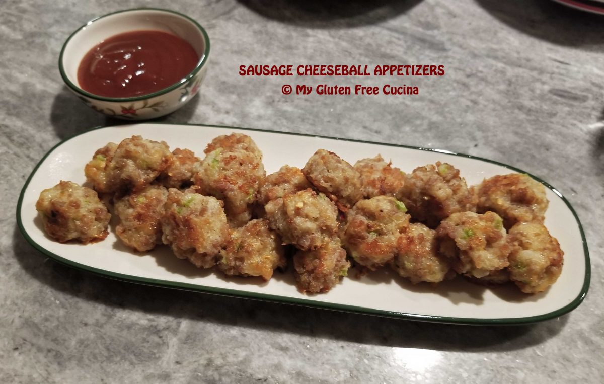 Gluten Free Sausage Cheese Ball Appetizers