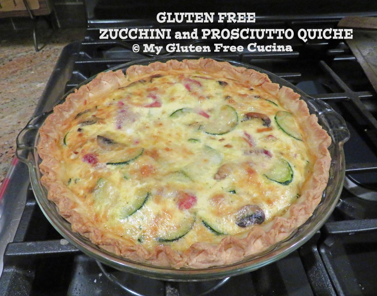 Gluten Free Zucchini and Prosciutto Quiche