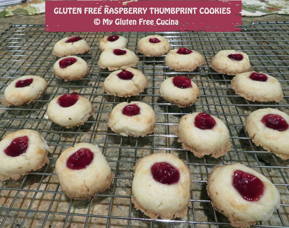 Gluten Free Raspberry Thumbprint Cookies