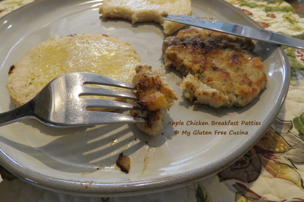 Gluten Free Apple Chicken Breakfast Patties
